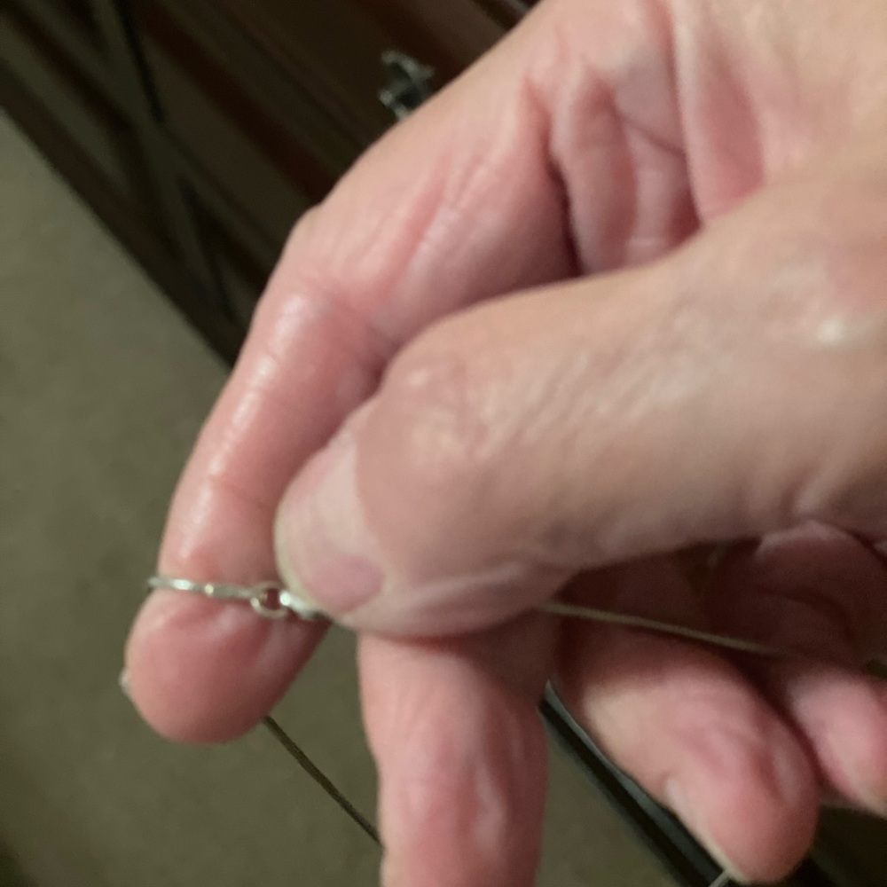 Solid Ss Pendant With Ss Chain Euc - image 3